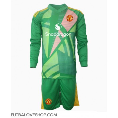 Dres Manchester United Brankarsky Tretina pre deti 2024-25 Dlhy Rukáv (+ trenírky)